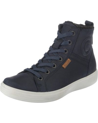 Ecco S7, Sneaker a Collo Alto, Blu