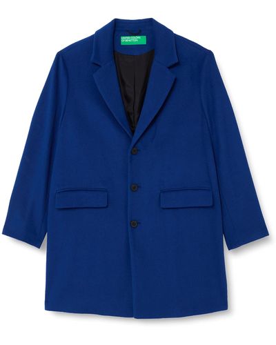 Benetton Coat 2ydtun012 - Blue