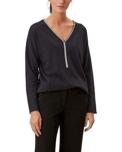 S.oliver Langarm Regular FIT Pullover Sweater - Schwarz