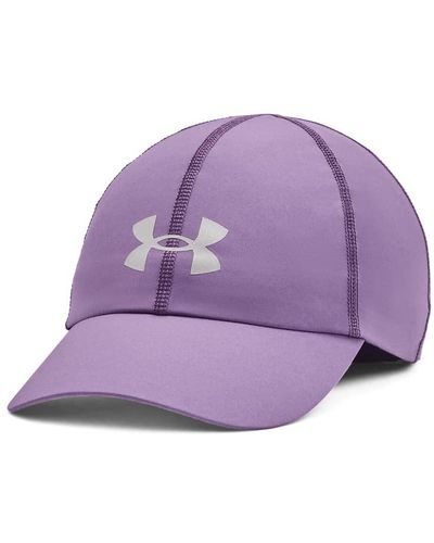 Under Armour Shadow Run Adjustible Hat, - Purple