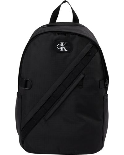 Calvin Klein Metaforms Rounded Bp44 Backpacks - Black