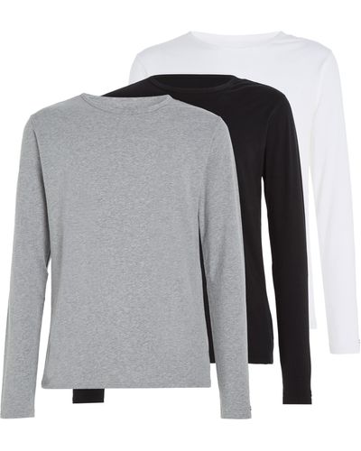 Tommy Hilfiger Long-sleeve T-shirt Pack Of 3 - Grey