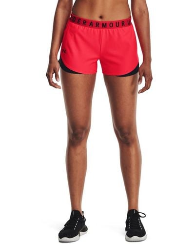 Under Armour Damesshorts Play Up 3.0 - Rood