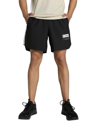 PUMA Fuse 7" 4-way Stretch Training Shorts - Black