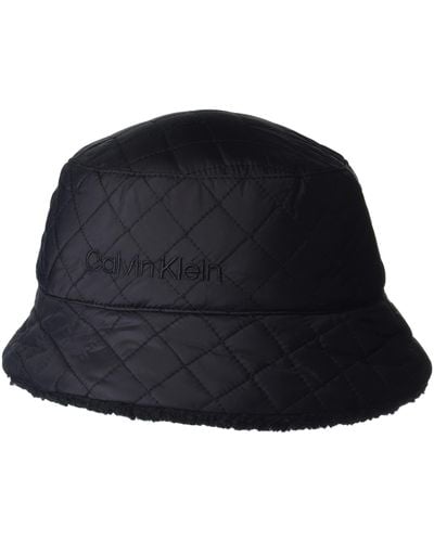Calvin Klein Soft Bucket Basic Everyday Essential Accessories Hat Cold Weather - Black