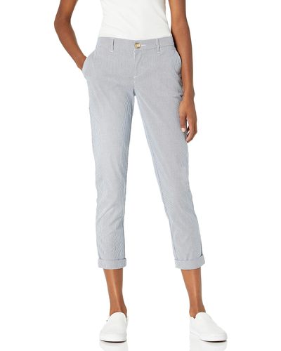 Tommy Hilfiger Pantalón Chino Hampton para Mujer a Rayas Casual - Gris