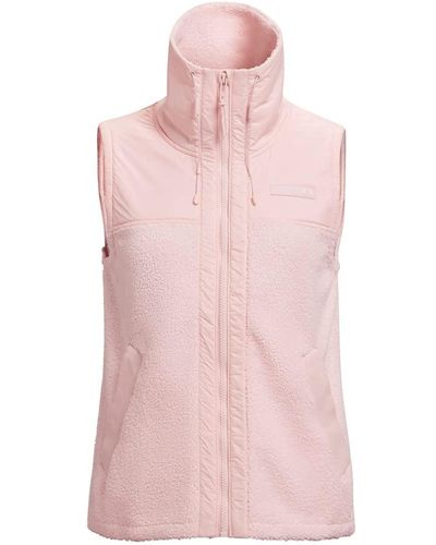 Under Armour Womens Mission Boucle Outerwear Vest - Pink
