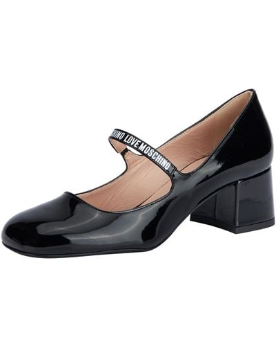 Love Moschino Ja10245g1i Heel Court Shoes - Black