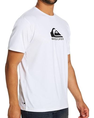 Quiksilver SOLID Streak SS Short Sleeve Rashguard SURF Rash-Guard-Shirt - Weiß