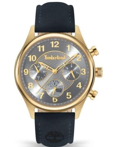 Timberland Analog Quarz Uhr mit Leder Armband TDWLF2200102 - Schwarz