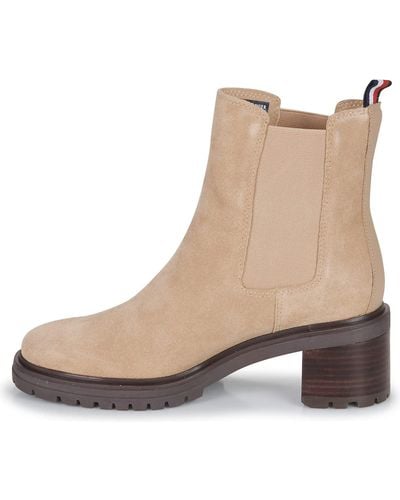 Tommy Hilfiger Outdoor Chelsea Mid Hak Boot Fashion - Bruin
