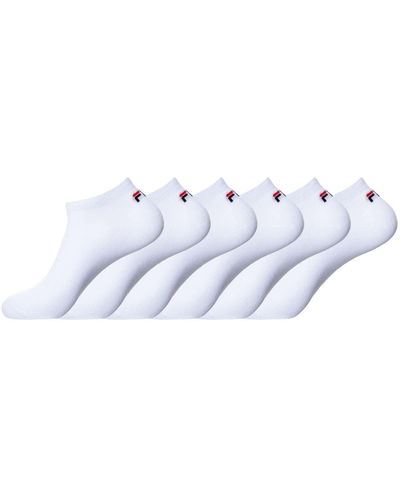 Fila Calzini Uomo Traspirante Set di 6 Calze Sportive Uomo - Bianco