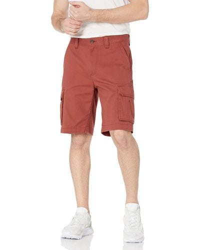Amazon Essentials Pantalón Cargo con Corte Clásico de 25,4 Cm Hombre - Rojo