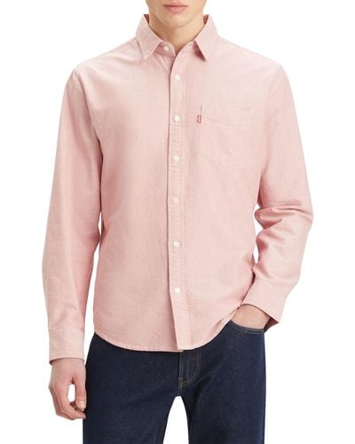 Levi's Sunset 1-pocket Standard Button Down Collar Shirt - Pink
