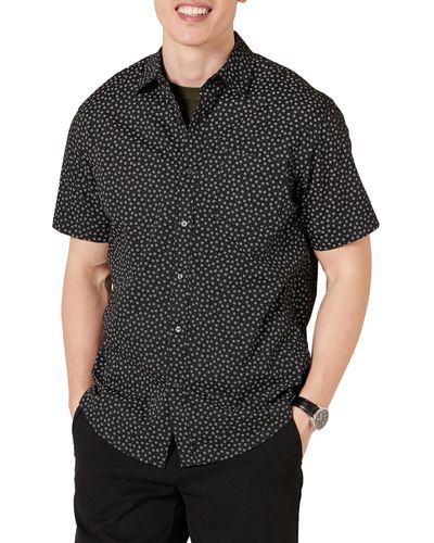 Amazon Essentials Camicia con Stampa a iche Corte vestibilità Regolare Uomo - Multicolore