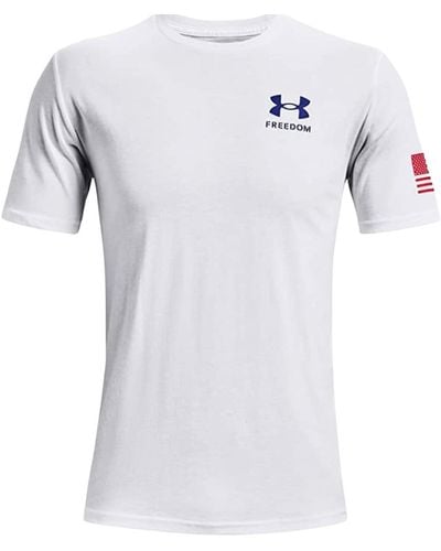 Under Armour T-Shirt "Freedom"-Flagge - Weiß