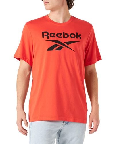 Reebok Identity Big Logo T Shirt - Red