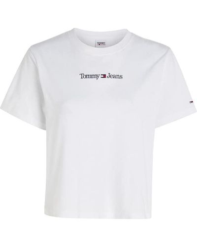 Tommy Hilfiger Tommy Jeans Camiseta Lineal Tjw CLS Serif S/S - Blanco