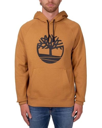 Timberland Sweatshirt mit Kapuze und Logo - Orange