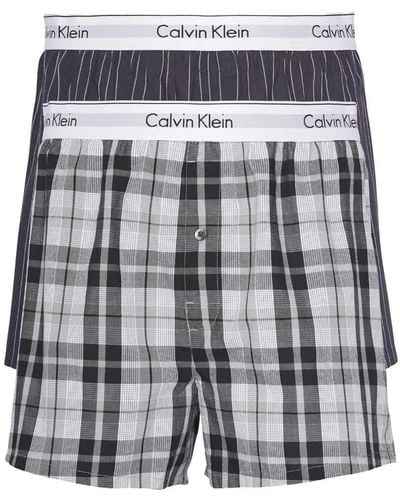 Calvin Klein 2er Pack Boxershorts Unterhosen - Blau
