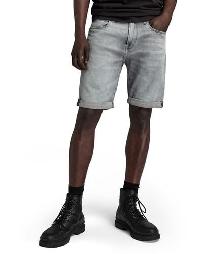 G-Star RAW 3301 Slim Fit Denim Shorts - Black