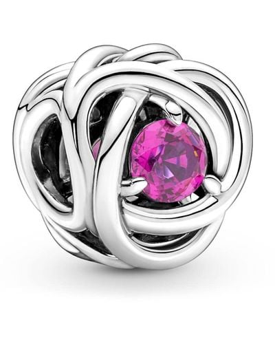 PANDORA Charm 790065C05 Círculo eternity rosa - Metálico