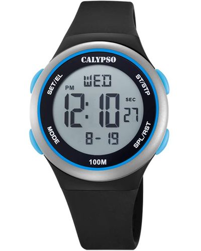 Calypso St. Barth 's Digital Quartz Watch With Plastic Strap K5804/4 - Grey