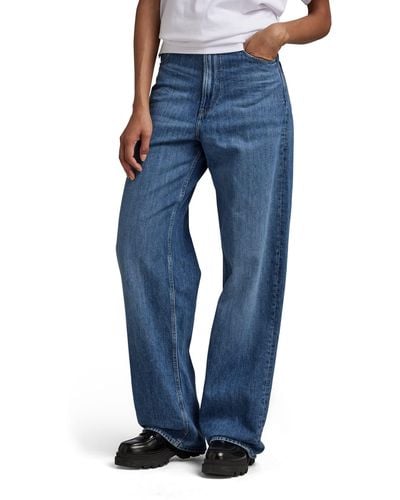 G-Star RAW Stray Ultra High Straight Jeans - Blue