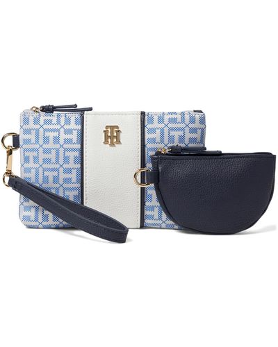 Tommy Hilfiger Chloe II Multi Pouch Wristlet - Blau