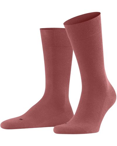 FALKE Sensitive London M So Cotton With Soft Tops 1 Pair Socks - Red