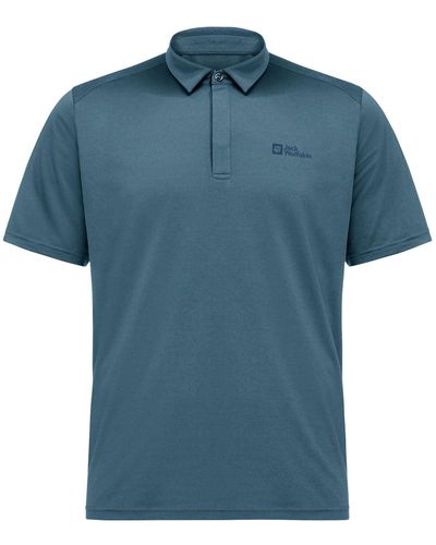 Jack Wolfskin Delgami Polo M T-shirt - Blue