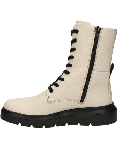 Ecco Nouvelle Hydromax Water-resistant Tall Mid Calf Boot - Natural