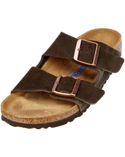 Suede Birkenstock Arizona Soft Footbed Shoes for Women - Up to 43% off |  Lyst