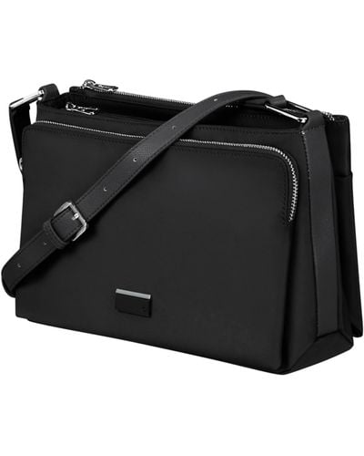 Samsonite Be-her Shoulder Bag M With 3 Compartments - Black