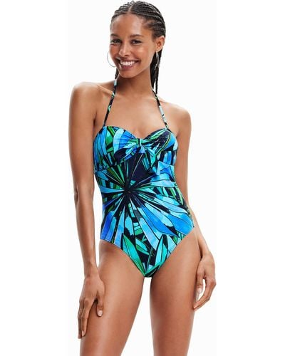 Desigual Swim_Rainforest 5000 Set Bikini - Blu