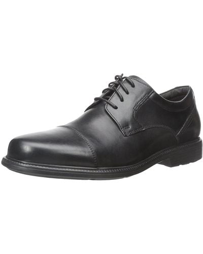 Rockport Charlesroad Captoe Shoes, 10 Uk, Black