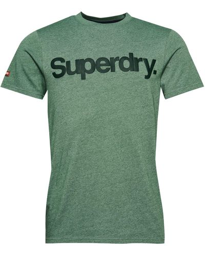 Superdry Bedrukt T-shirt Voor - Groen