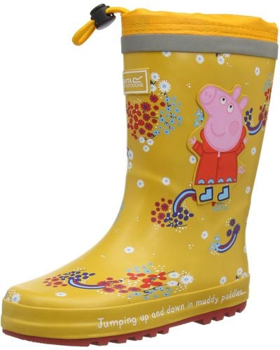 Regatta Stivali in gomma Splash Peppa Pig con regolazione a cordoncino - Multicolore