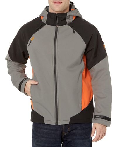 Timberland Pro Powerzip Hooded Softshell Jacket - Gray