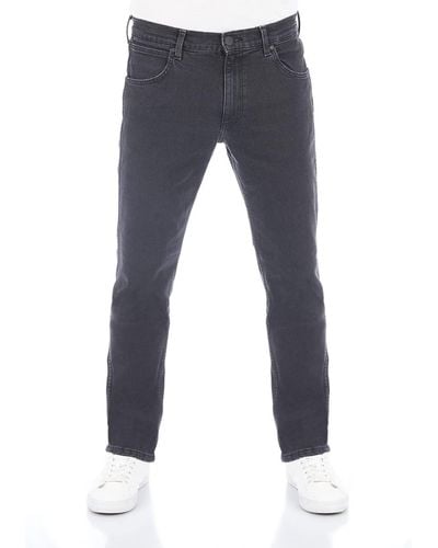 Wrangler Jeans Greensboro Regular Straight Fit Jeanshose Hose Denim Stretch Baumwolle Blau Schwarz