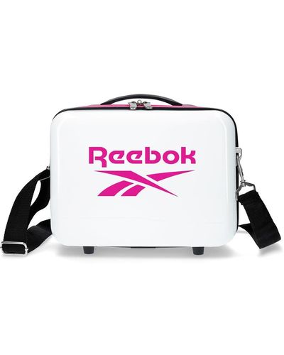 Reebok Maveryck Neceser Adaptable con Bandolera Rosa 29x21x15 cms Rígido ABS 9,14L 0,6 kgs