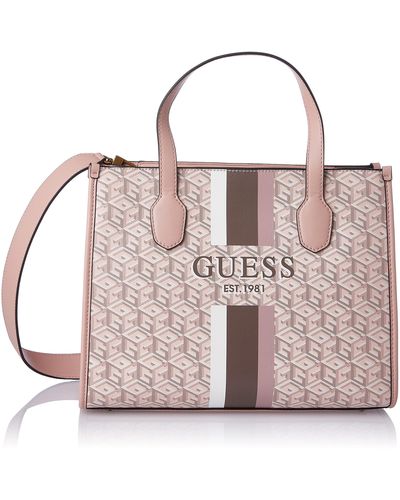 Pink Guess Tote bags for Women Lyst