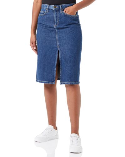 Lee Jeans Midi Skirt Gonna - Blu