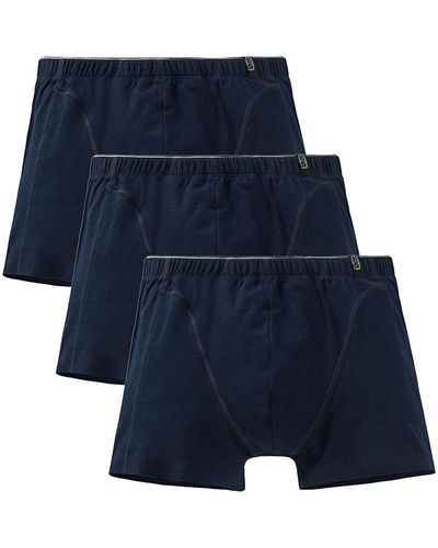 Schiesser [3-Pack] 95/5 Shorts - Blau