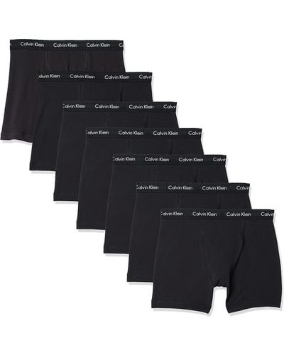 Calvin Klein Cotton Stretch 7-pack Boxer Brief - Black