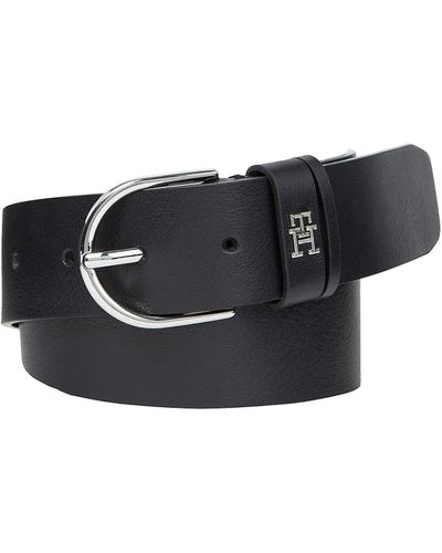 Tommy Hilfiger Timeless 3.5 Cm Belt Leather - Black