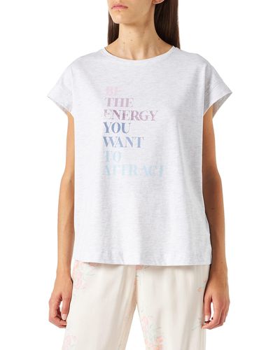 Women'secret Short Sleeves T Shirt Pijama para Mujer - Blanco
