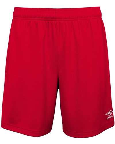 Umbro Unisex Adult Field Shorts - Red