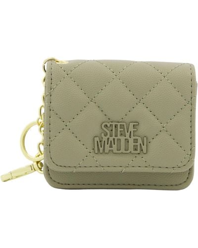 Steve Madden Bwren Flap Wallet With Keyring - Green