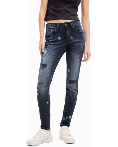 Desigual Denim_bruselas Pantalon décontracté - Bleu